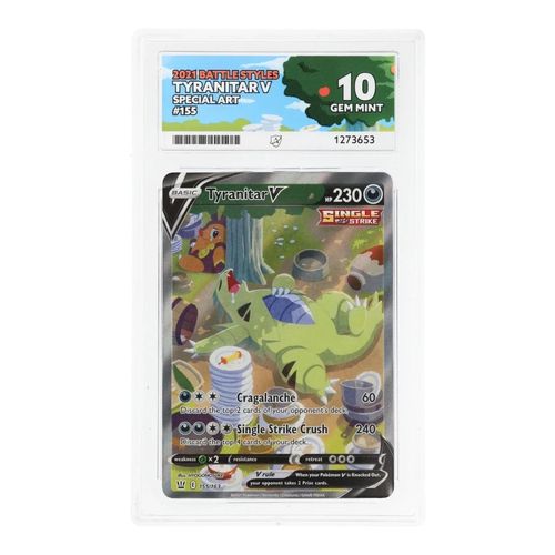 Tyranitar V 155/163 Special Art — Battle Styles — ACE 10 Gem Mint