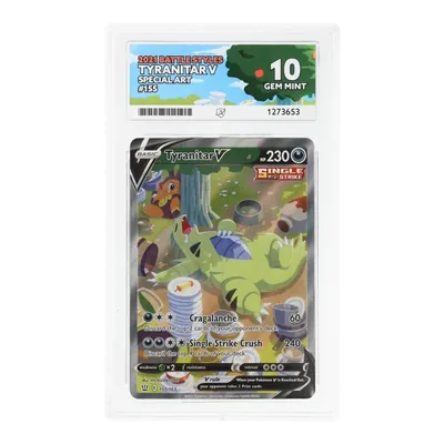 Tyranitar V 155/163 Special Art — Battle Styles — ACE 10 Gem Mint