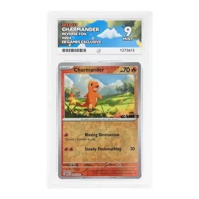Charmander 004/165 EB Games Stamped Promo — Pokémon 151 — ACE 9 Mint